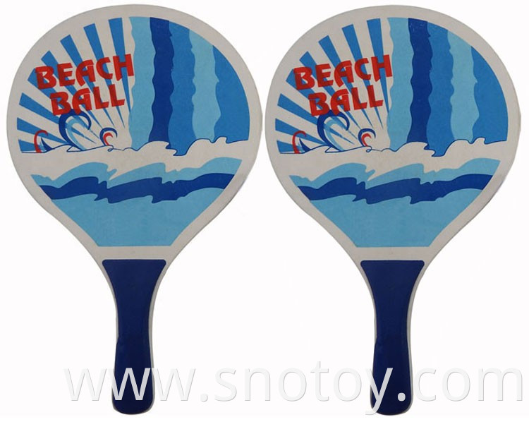 Custom-made good value plastic beach racket for outdoor game